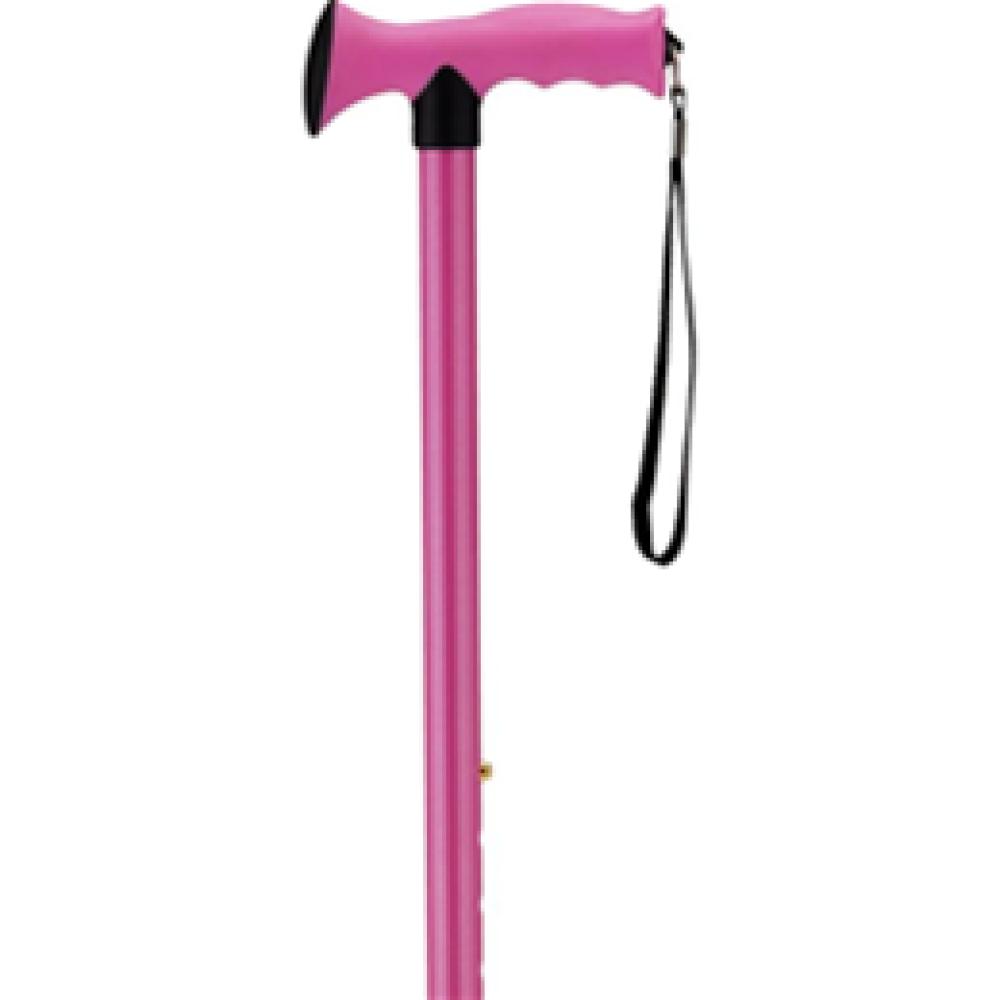 Image for product - Bright Pink T-Handle Cane with Rose Scent Handle Image for product - Bright Pink T-Handle Cane with Rose Scent Handle